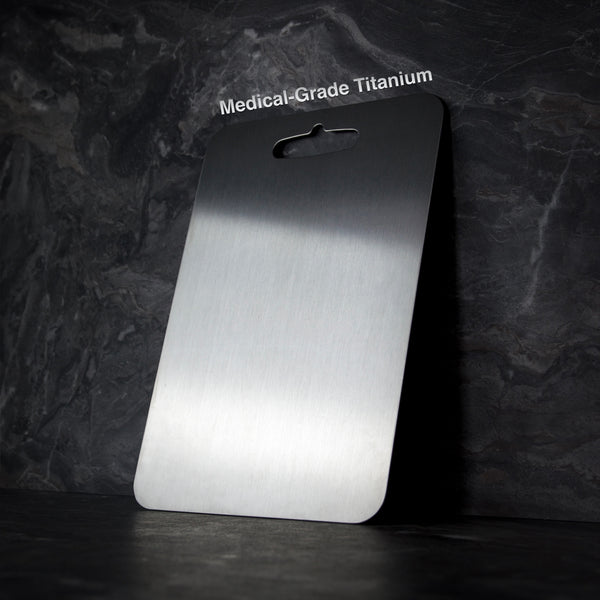 Titanium Cutting Board - BPA-Free, Antibacterial, Scratch-Resistant