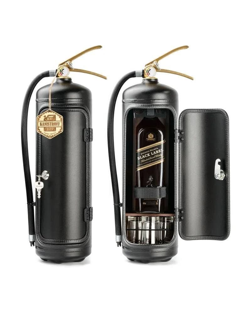 Hidden Fire Extinguisher Whiskey Storage Cabinet