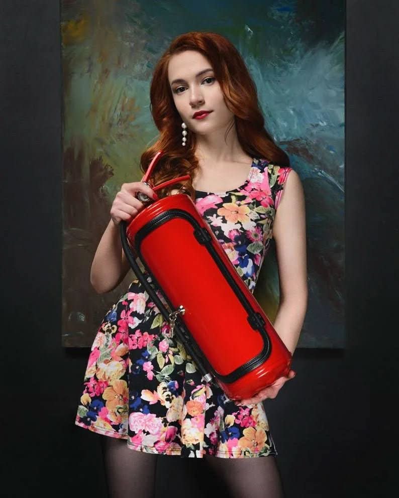 Hidden Fire Extinguisher Whiskey Storage Cabinet