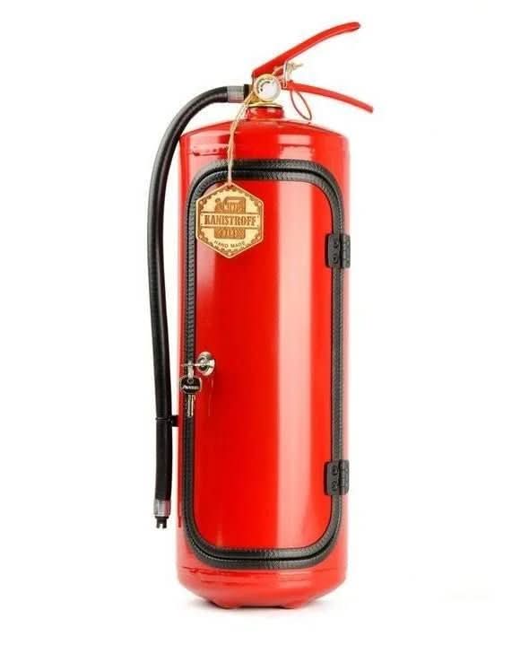 Hidden Fire Extinguisher Whiskey Storage Cabinet
