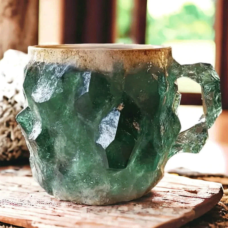 Rock-Textured Stone Coffee Mug