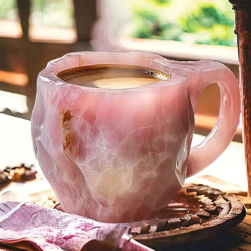 Rock-Textured Stone Coffee Mug