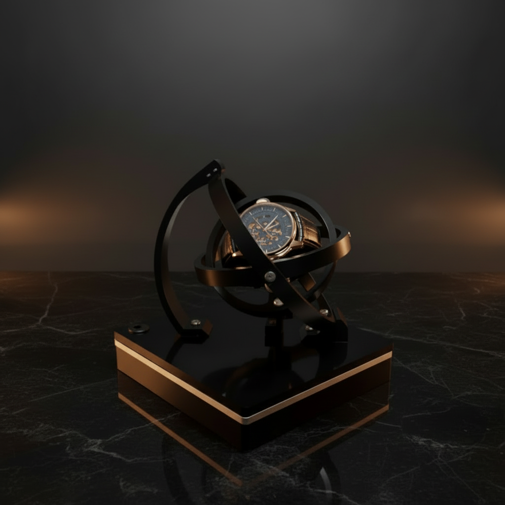 Silent Automatic Watch Winder with Luxurious Wooden Design