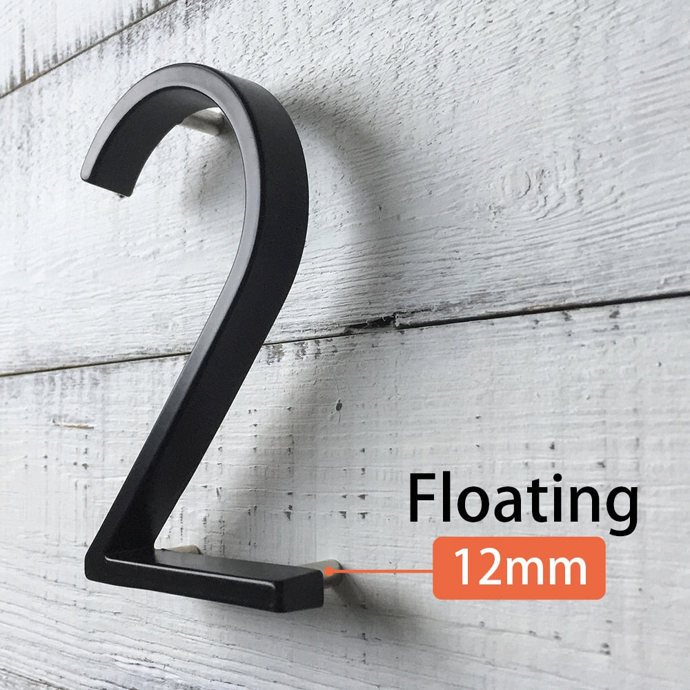 Large Contemporary Metal House Numbers for Address Signage