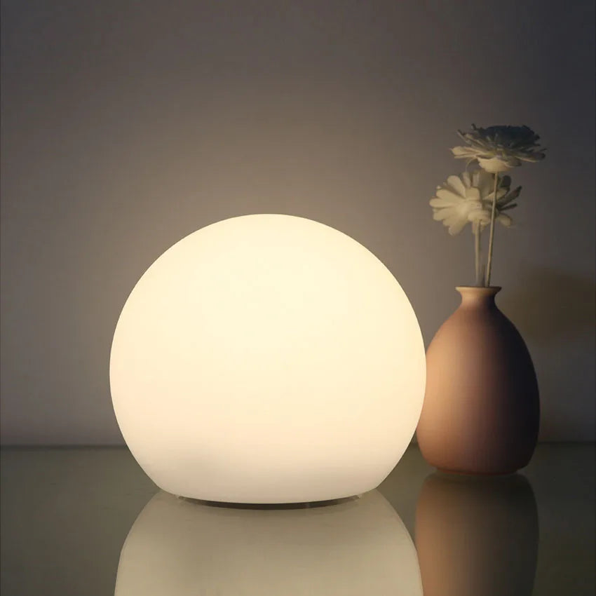 Wireless LED Color-Changing Table Lamp with Remote and USB Rechargeable