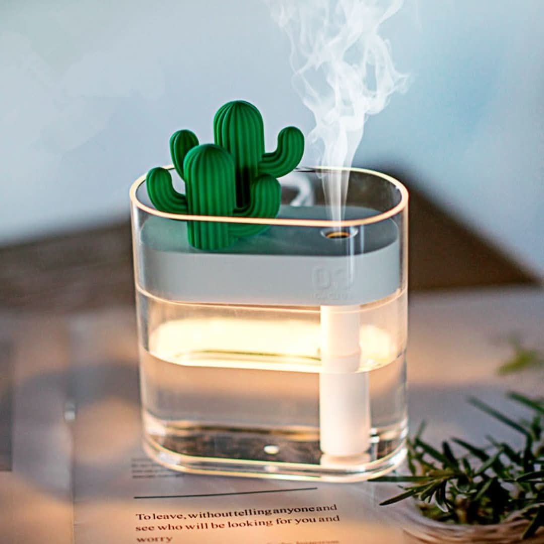 Ultrasound Cactus Air Humidifier with Timer