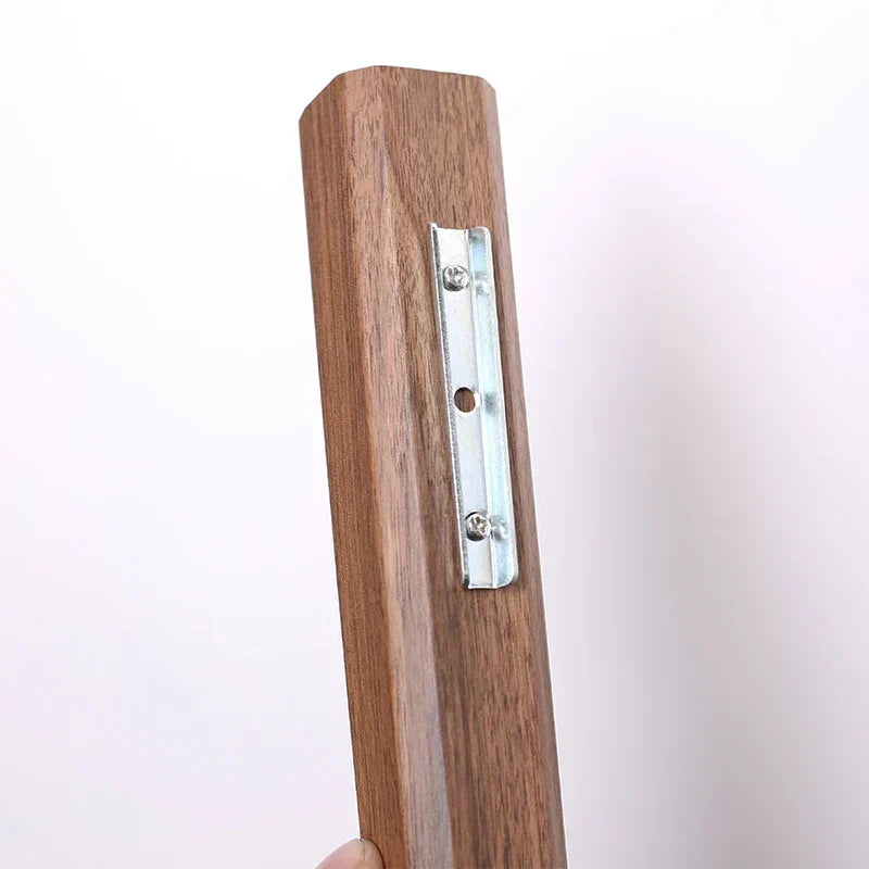 Handcrafted Solid Wood Wall Vase in Black Walnut or Beech
