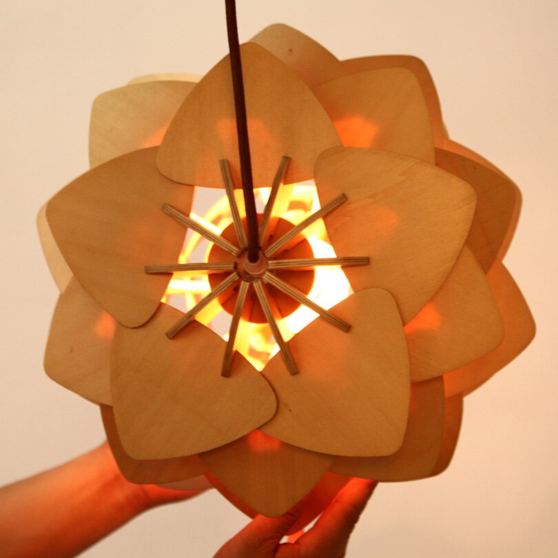 Handcrafted Pine Cone Pendant Light with Adjustable Cord