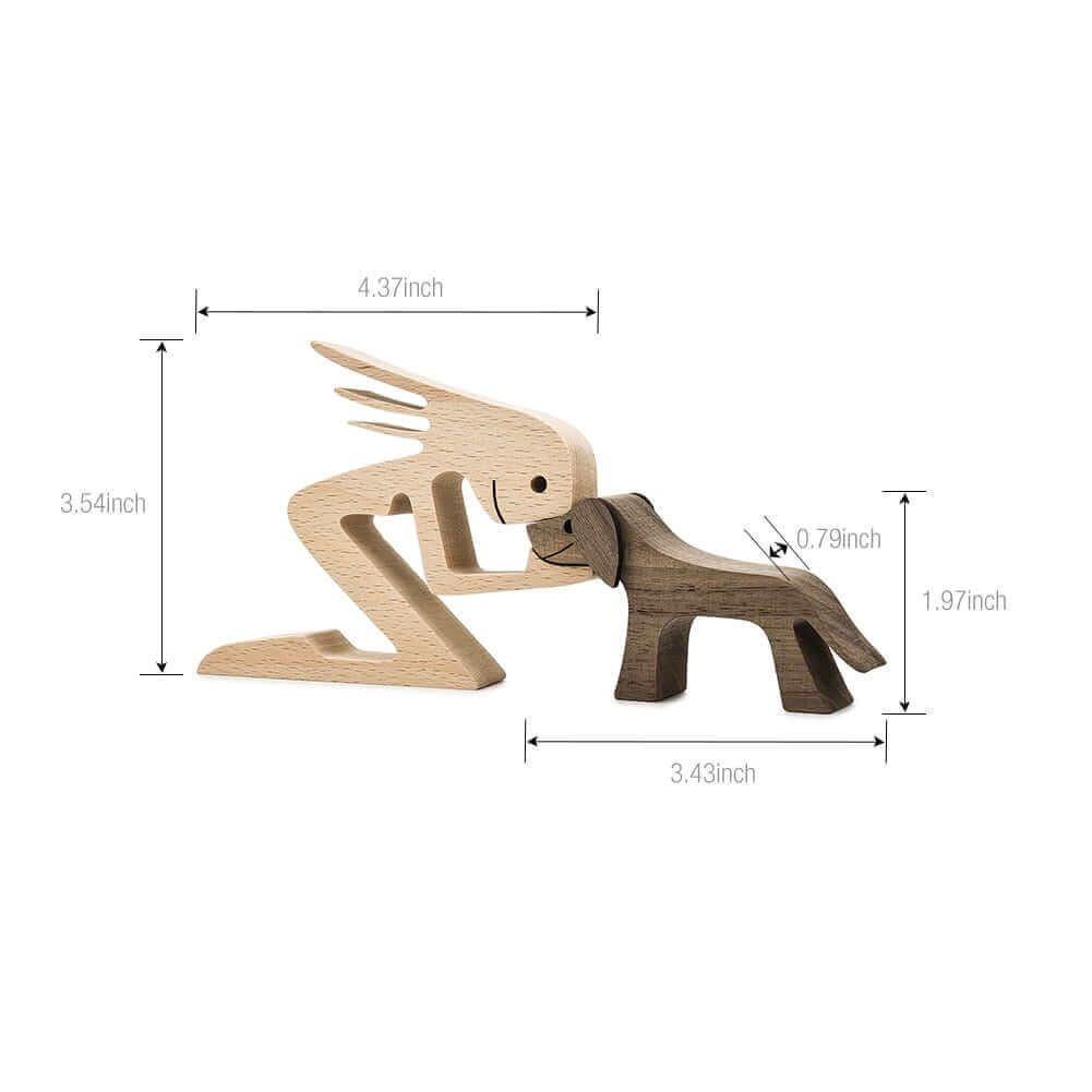 Danish Wooden Animal Ornaments - Hand-Carved Pet Decor