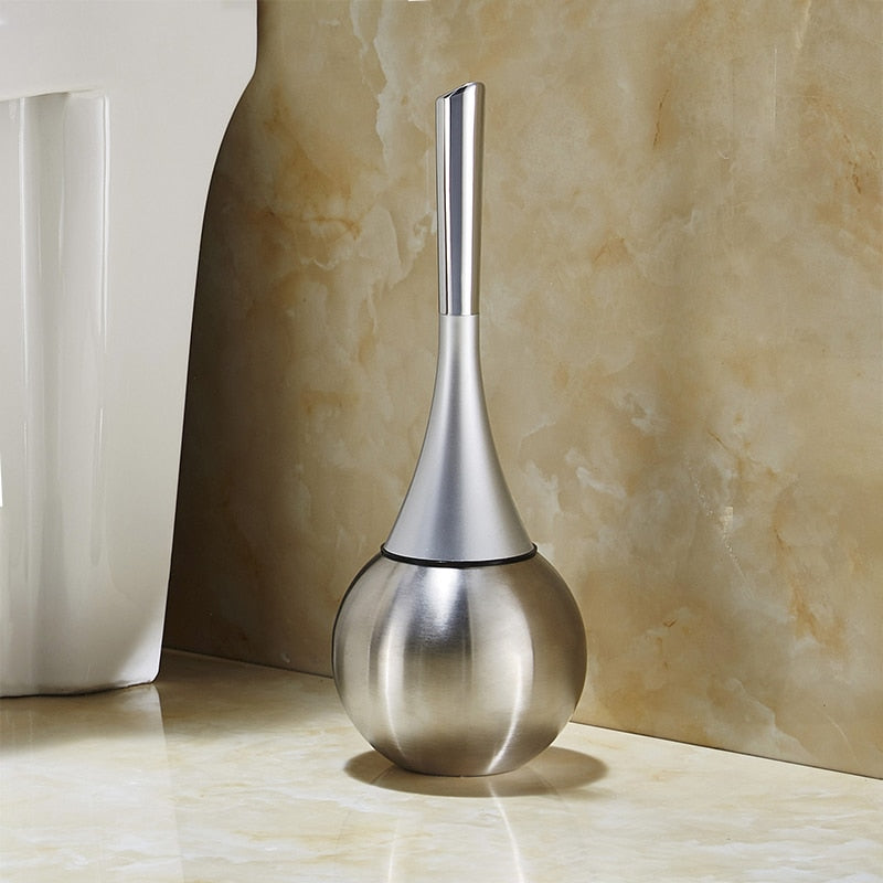 Elegant Hygienic Toilet Brush with Spill-Proof Design