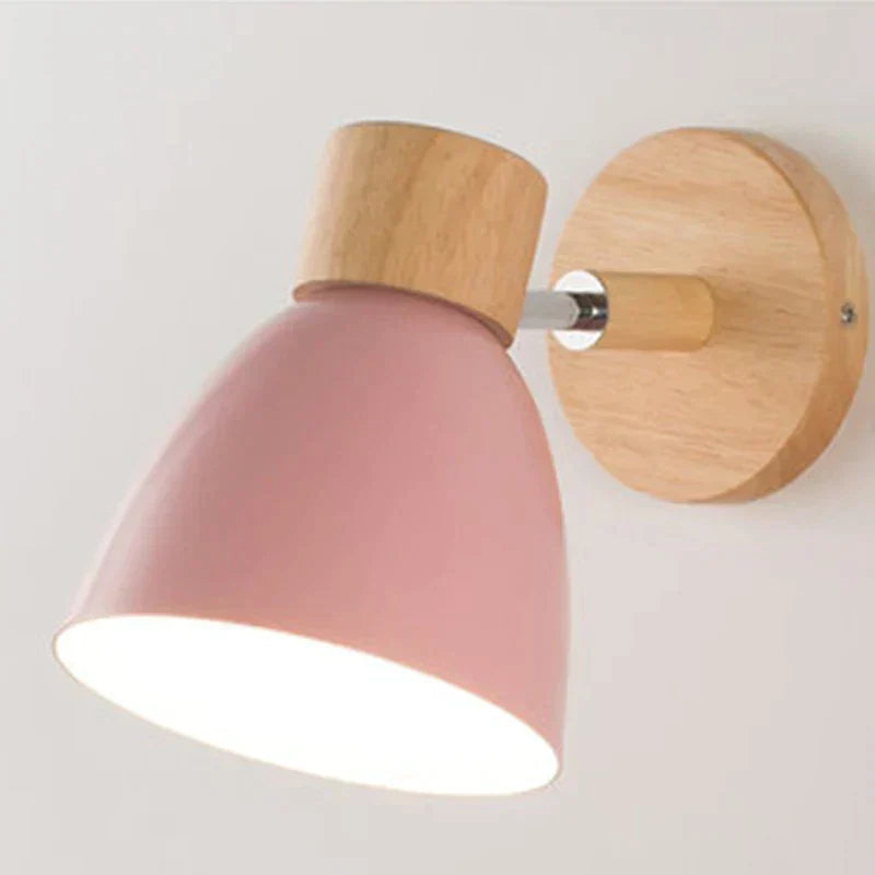 Natural Wood Wall Lamp for Cozy Ambiance