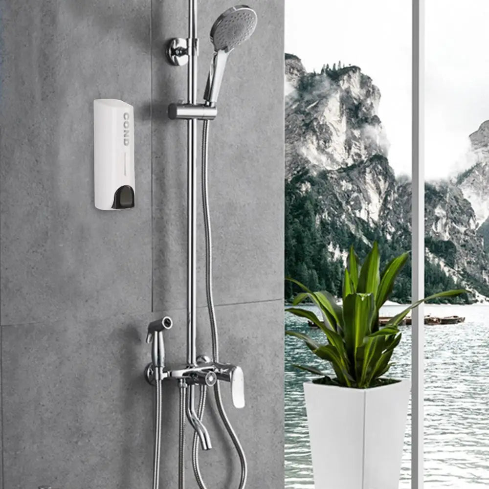 Wall-Mounted Shampoo and Conditioner Dispenser Set