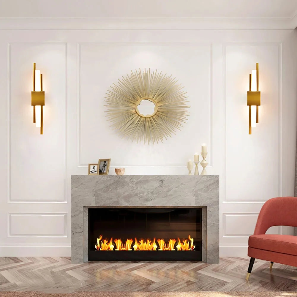 Dual-Headed Modern LED Wall Lamp with Adjustable Color Temperature