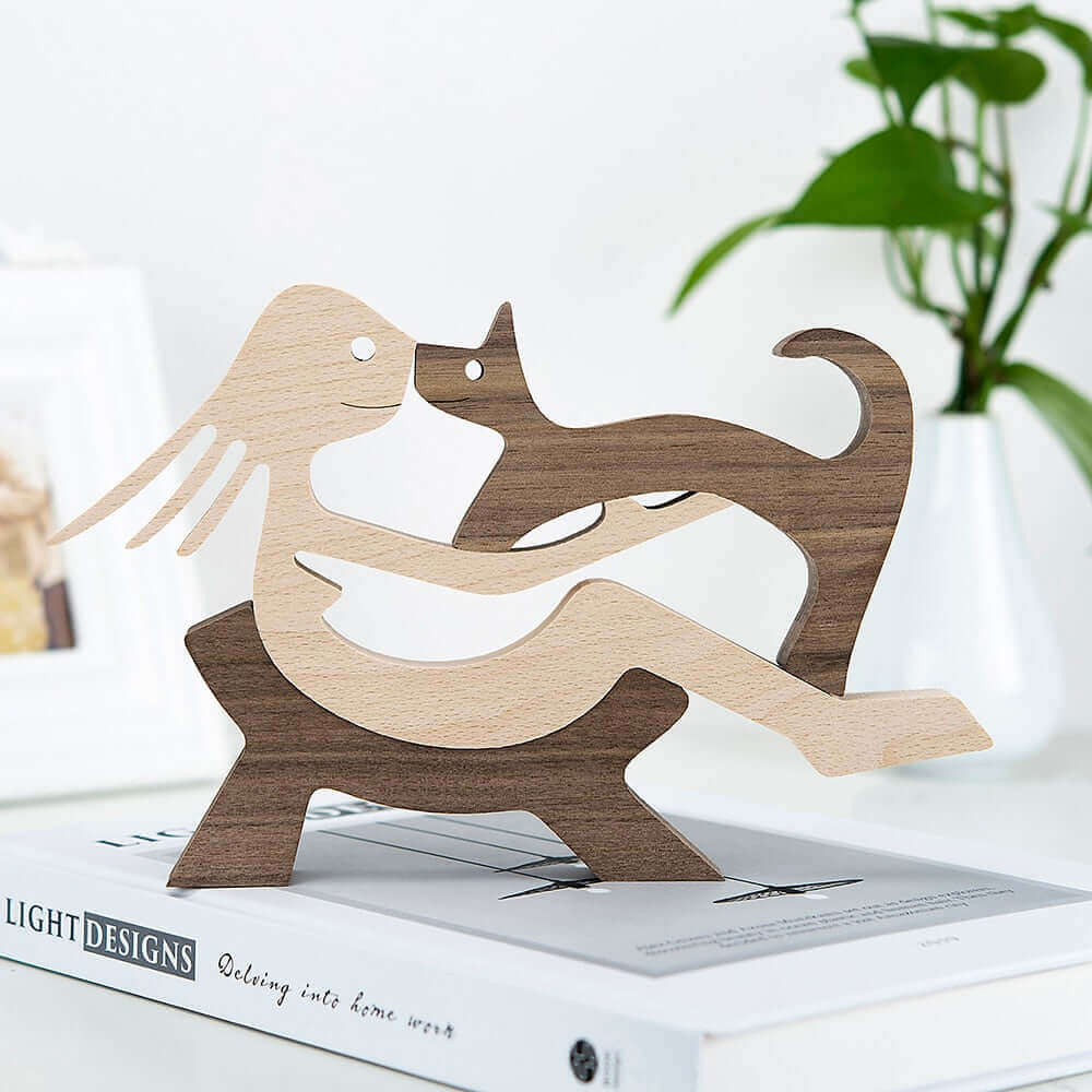 Danish Hand-Carved Wooden Animal Ornaments