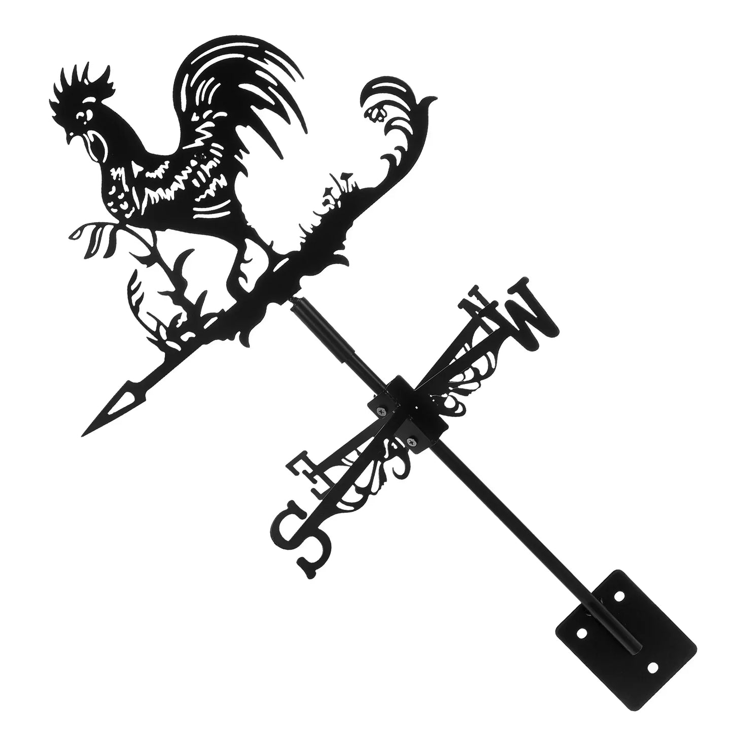 Rooster Weather Vane Decor in Iron