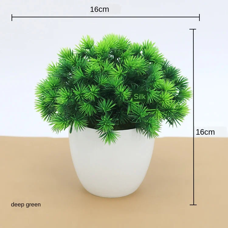 Mini Plastic Bonsai Tree for Desk Decor