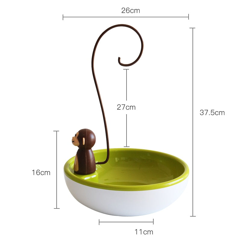 Monkey-Shaped Banana Hanger Stand for Kitchen Storage