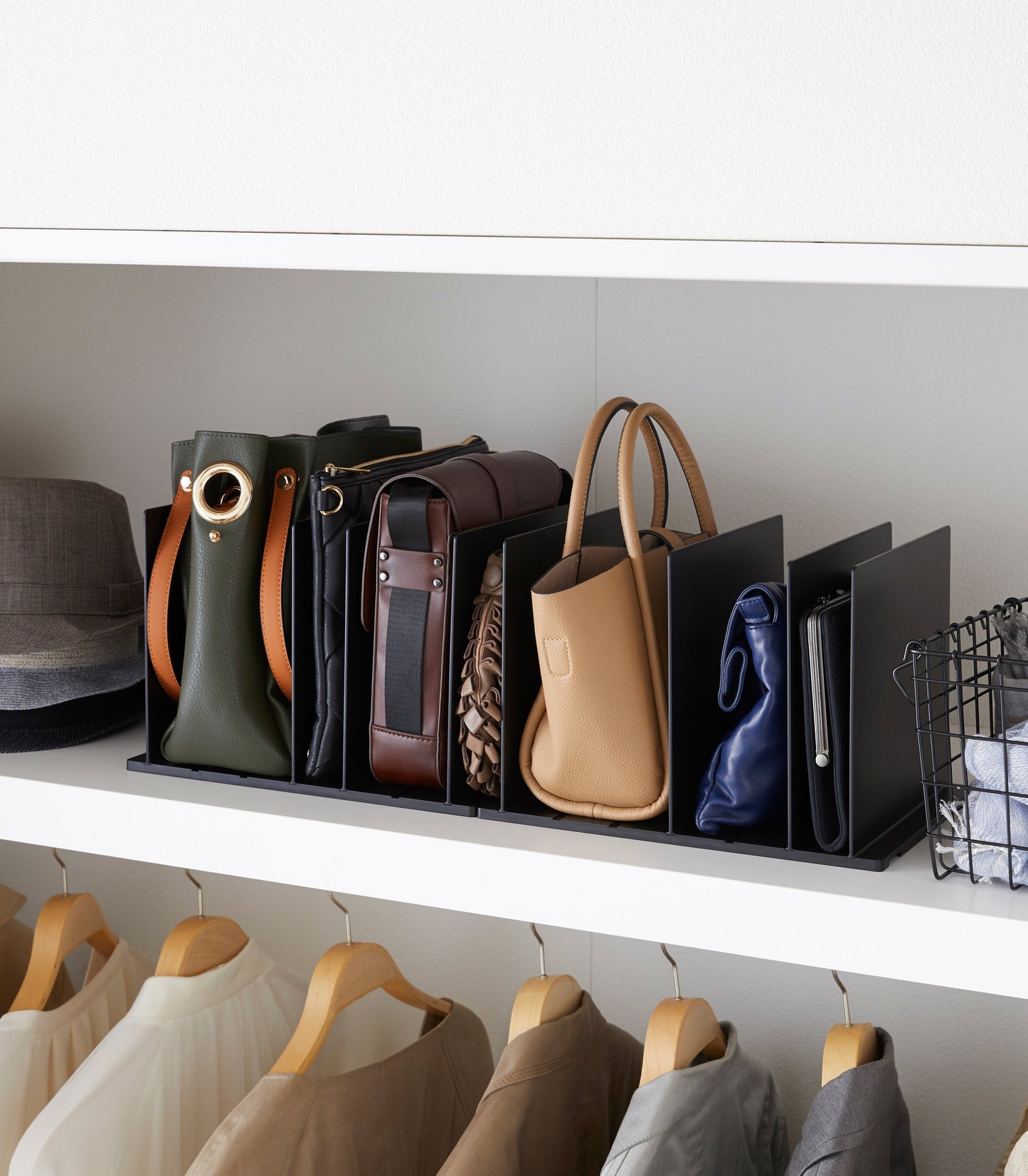 Handbag Organizer with Adjustable Dividers - Set of 2