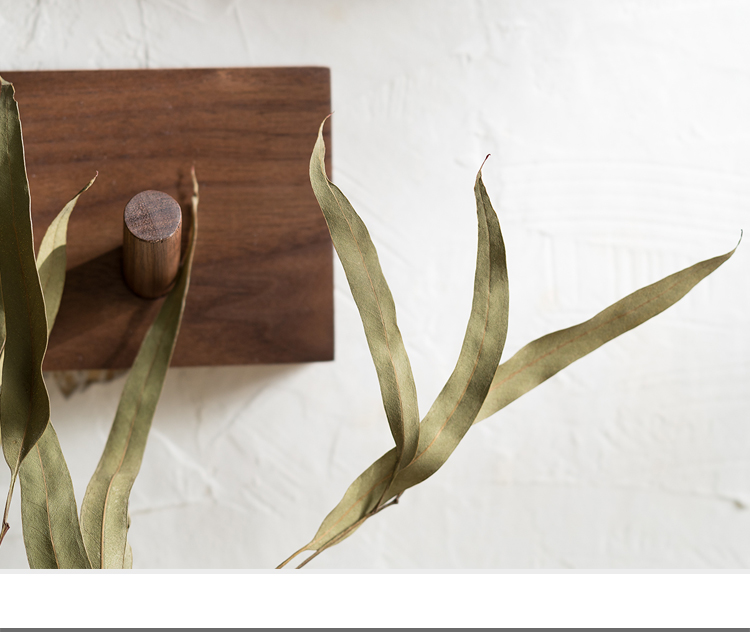 Minimalist Handcrafted Wooden Wall Hanger with Natural Aesthetics