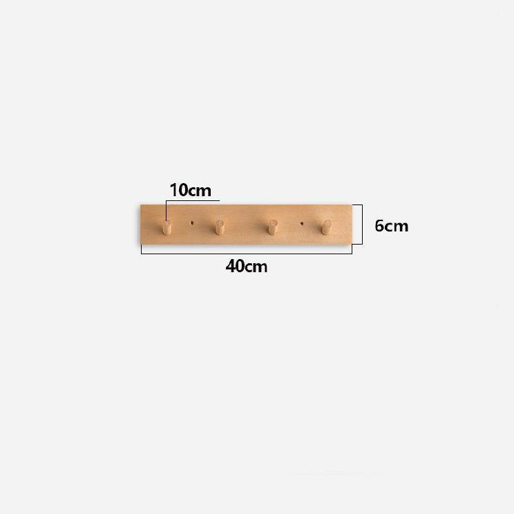 Minimalist Handcrafted Wooden Wall Hanger with Natural Aesthetics