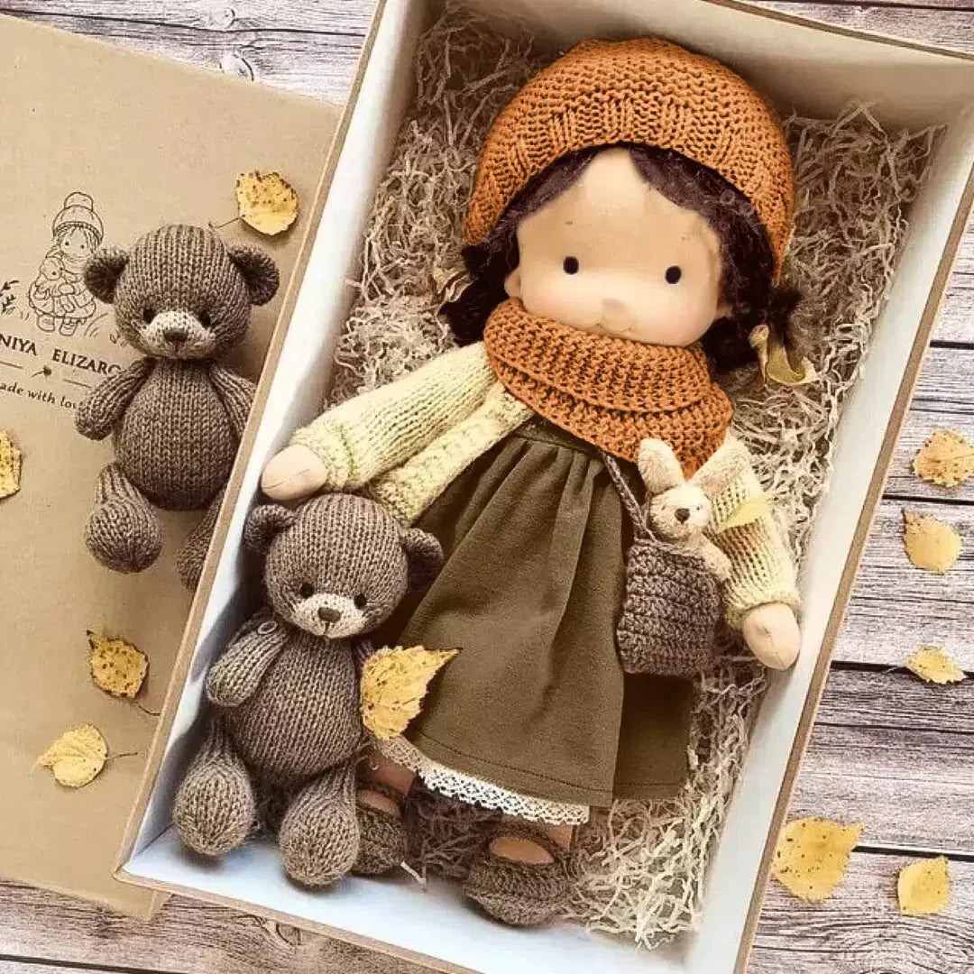 Soft Cotton Plush Doll for Imaginative Play