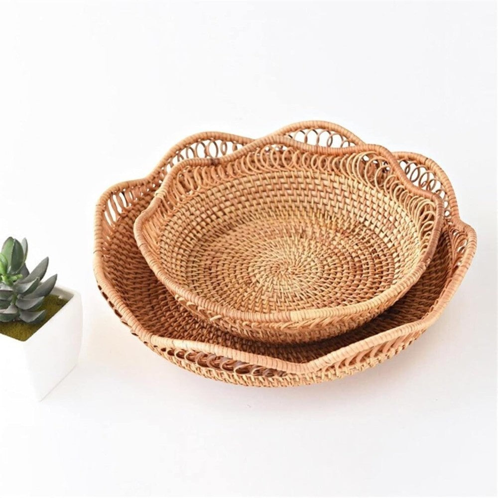 Handwoven Eco-Friendly Rattan Storage Basket