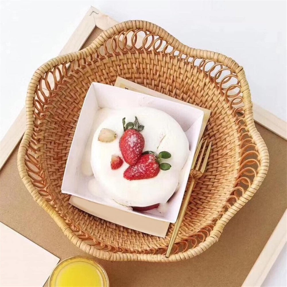 Handwoven Eco-Friendly Rattan Storage Basket