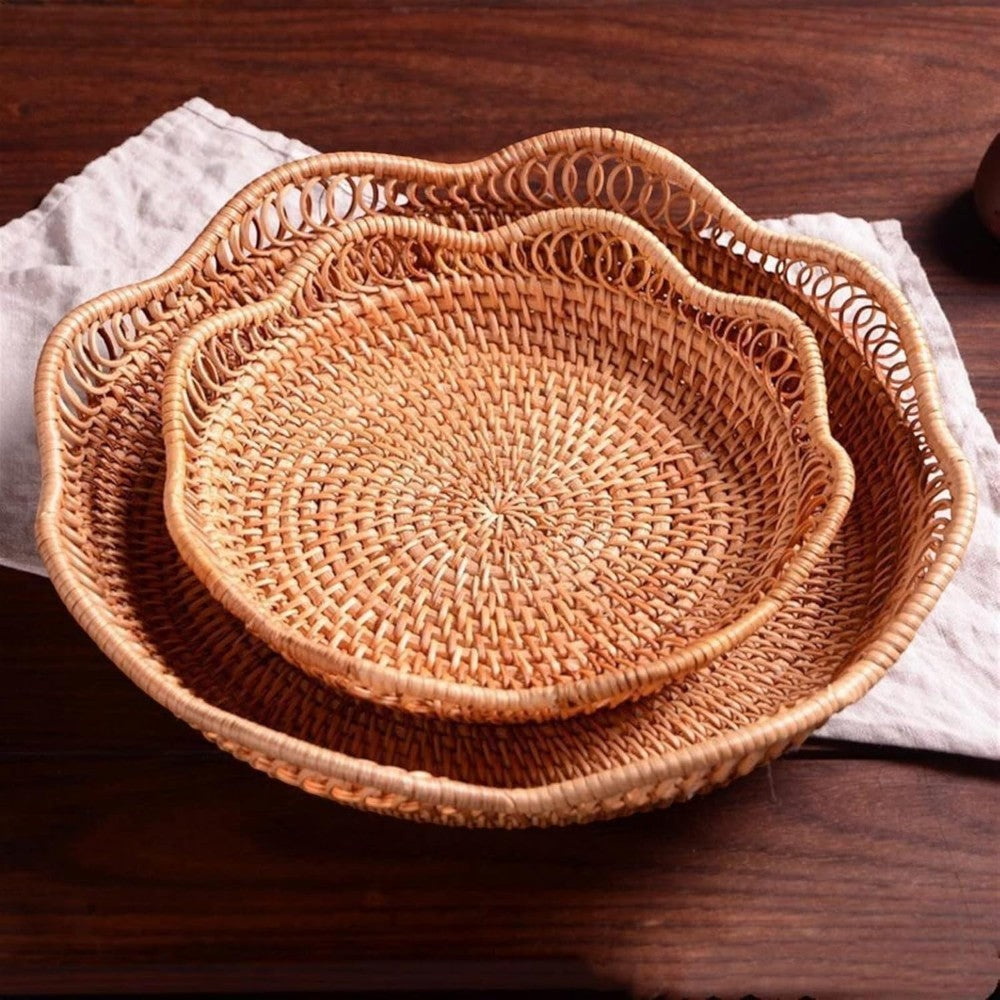 Handwoven Eco-Friendly Rattan Storage Basket