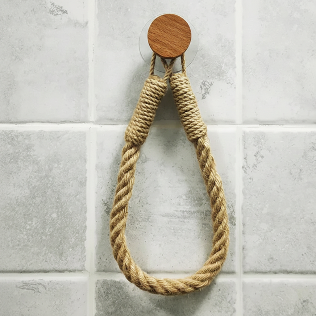 Hemp Rope Wall-Mounted Paper Holder