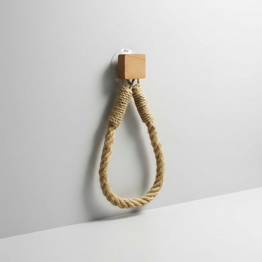 Hemp Rope Wall-Mounted Paper Holder