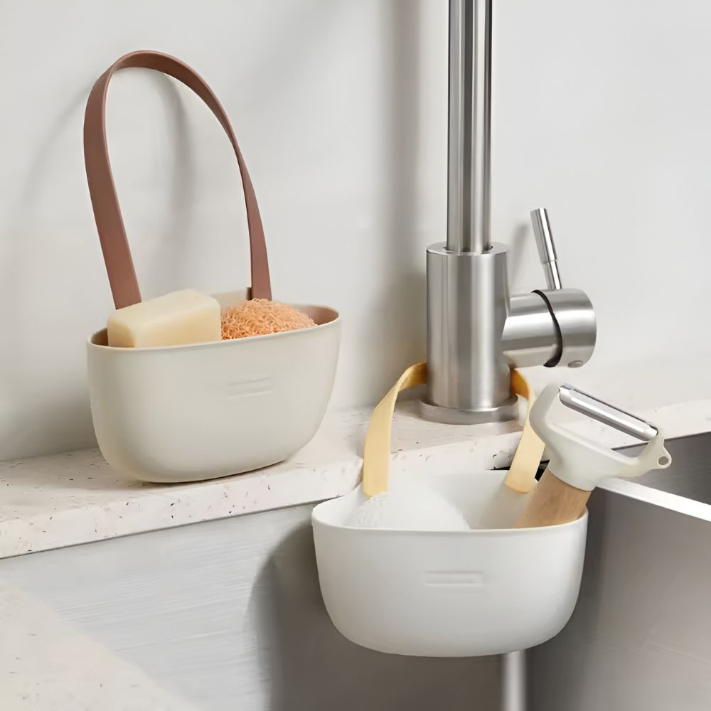 Hanging Silicone Sink Organizer for Sponges and Tools