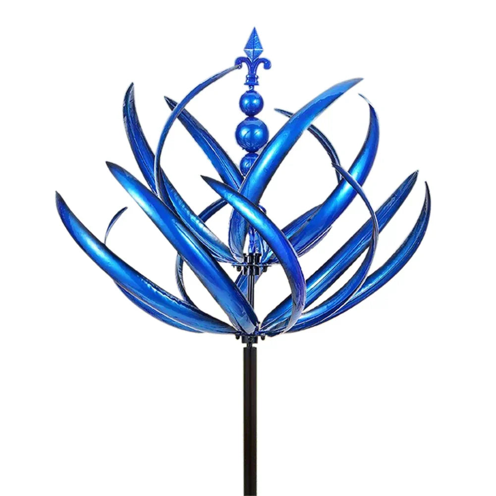 Metal Windmill Garden Sculpture for Charming Outdoor Decor
