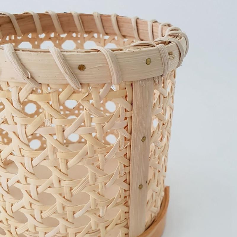 Rattan Cutlery Organizer and Multi-Use Storage Holder