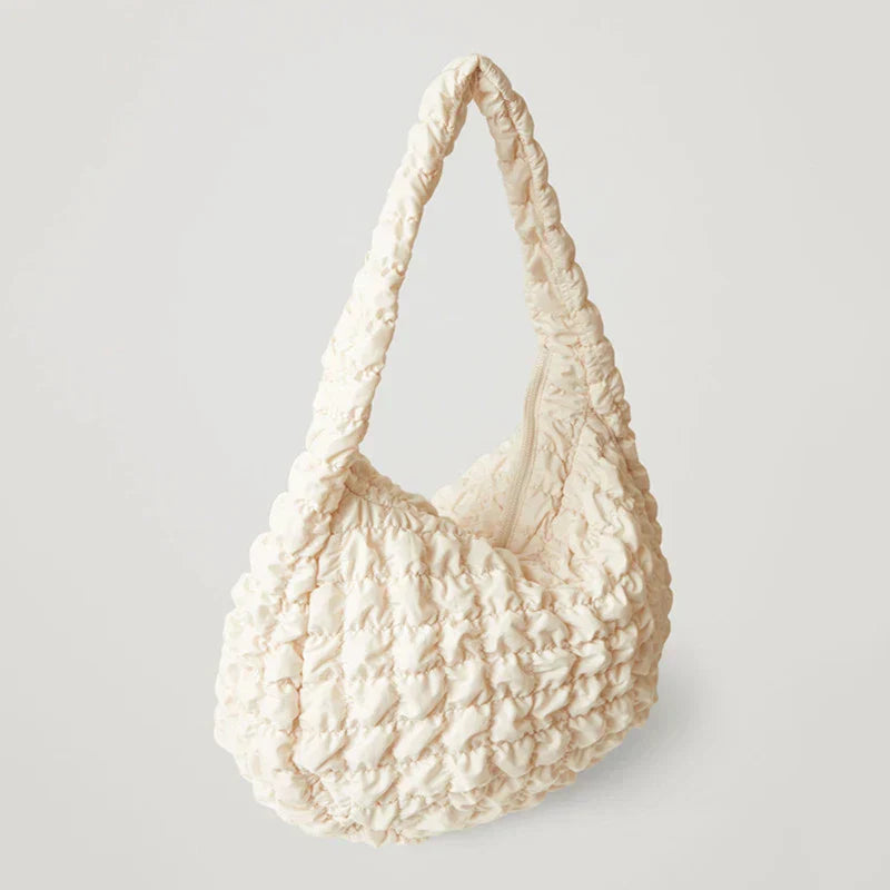 X-Large Quilted Shoulder Bag in Nylon and Polyester