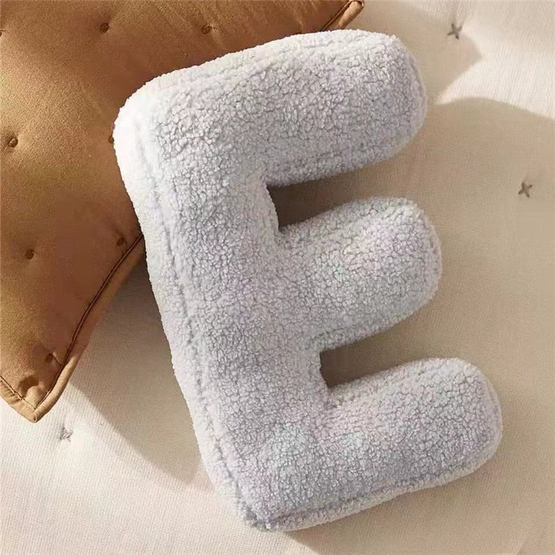 Soft Plush Letter Pillow for Kids - Customizable Decorative Cushion