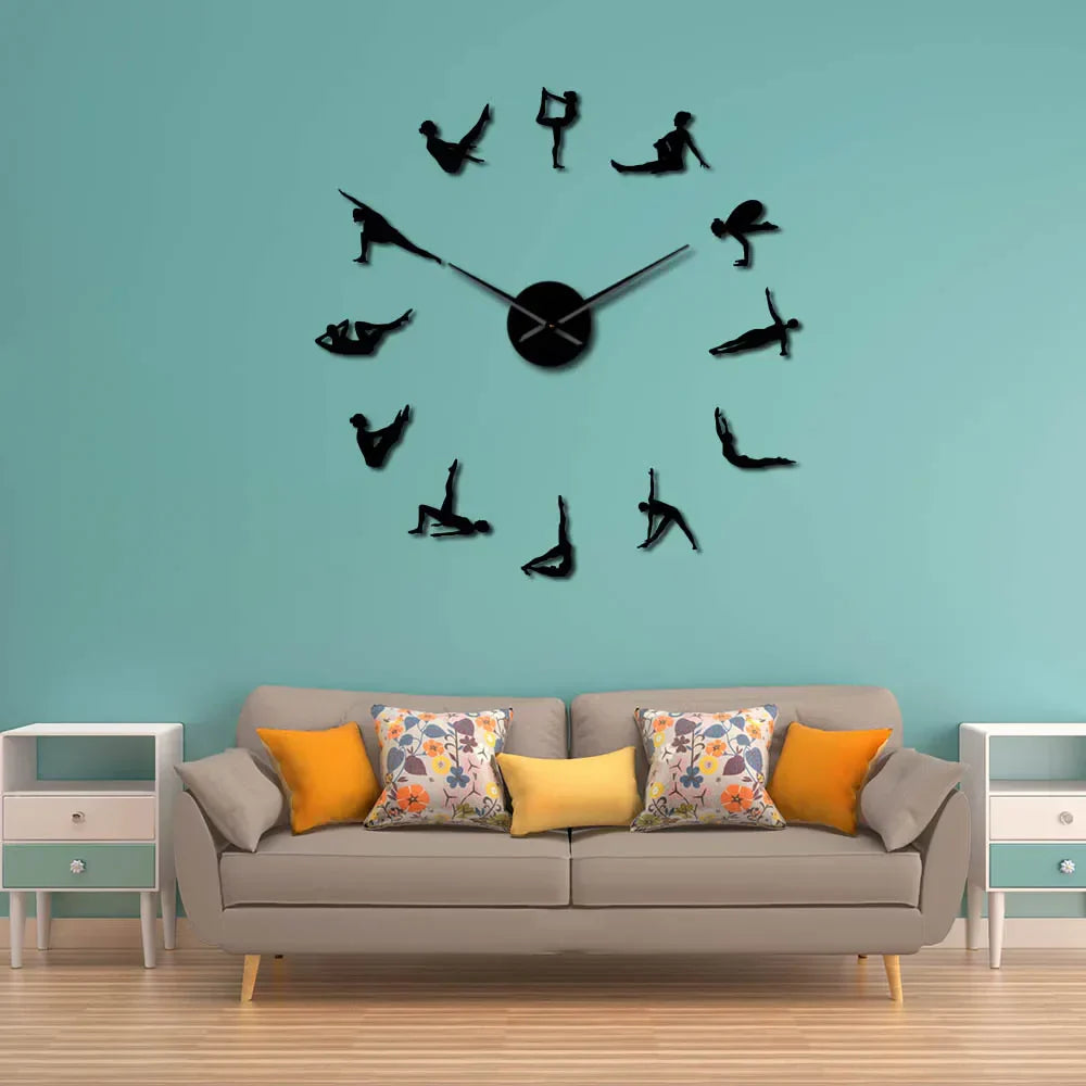 DIY Pilates Wall Clock with Acrylic Hands