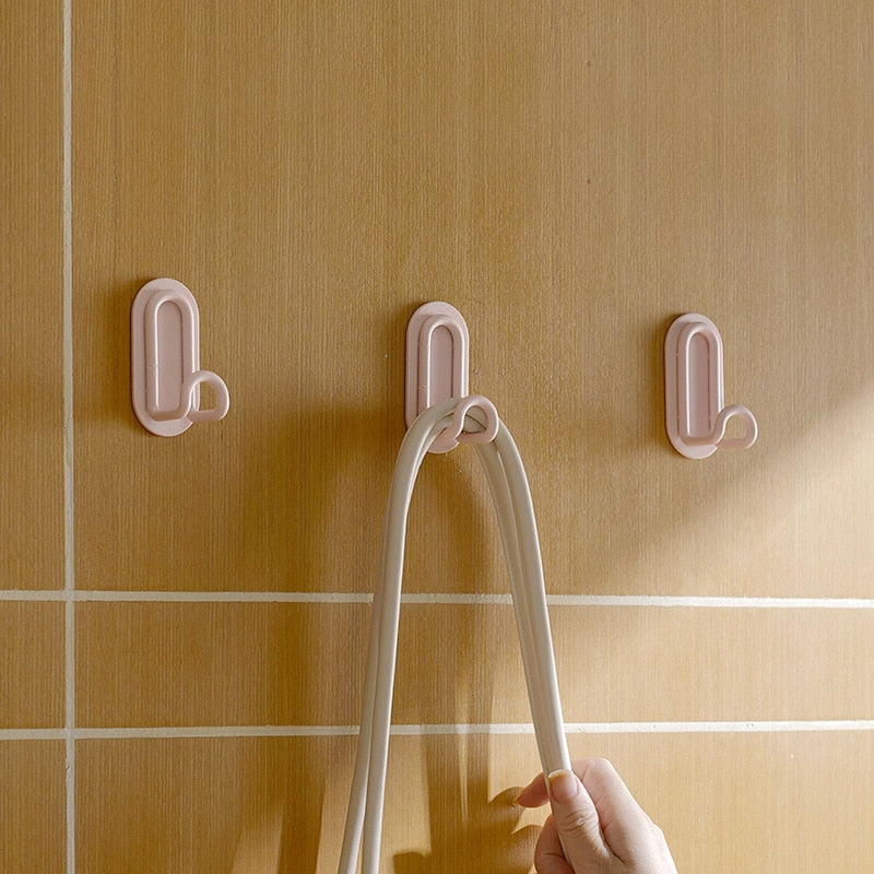 Pastel Wrought Iron Wall Hook with 3M Tape