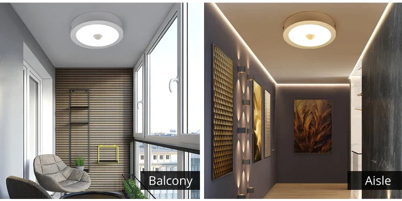 Motion Sensor LED Ceiling Lights - Aluminum Recessed Lighting