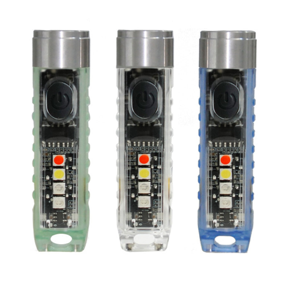 Mini LED Keychain Flashlight with Multiple Brightness Settings