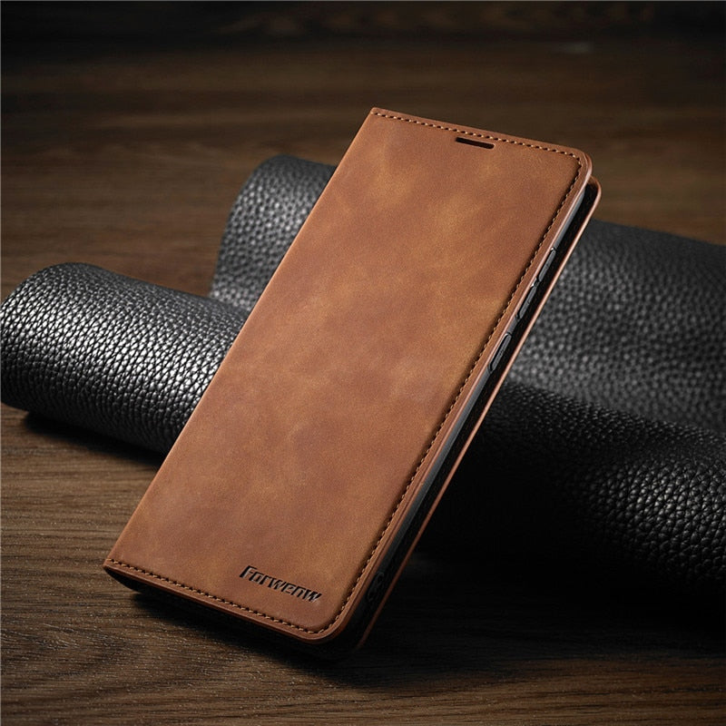 Magnetic Leather Huawei Case for Stylish Protection