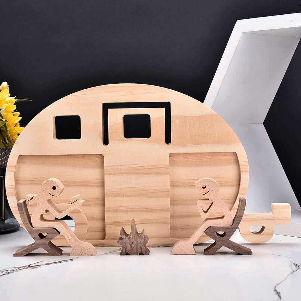 Danish Hand-Carved Wooden Animal Ornaments