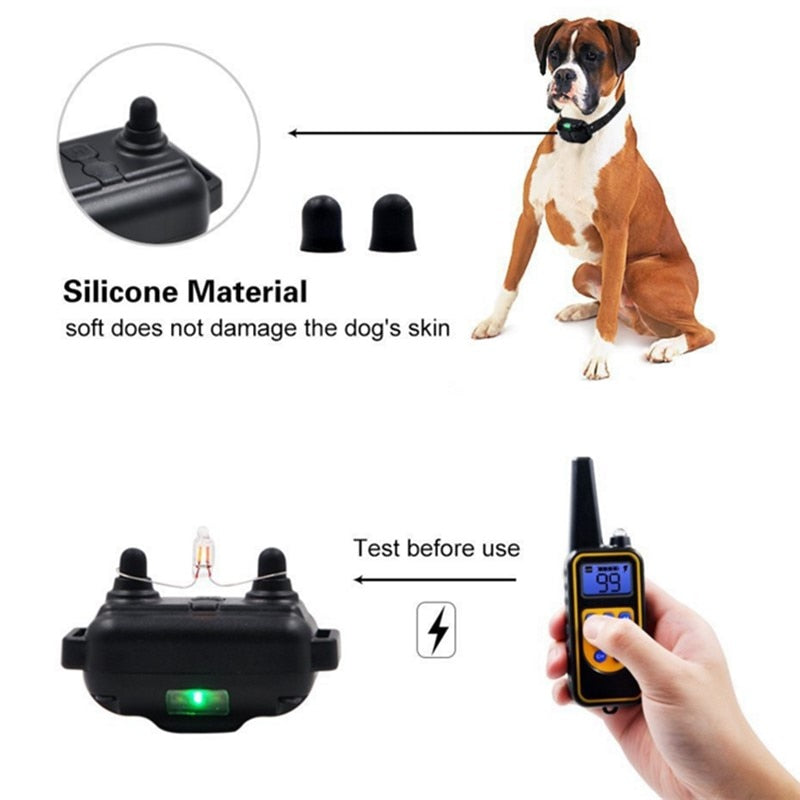 Waterproof Electric Dog Training Collar with Vibration and Sound Modes