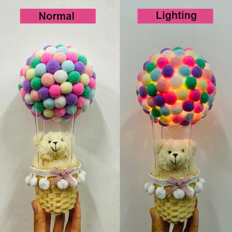 DIY Balloon-Shaped Night Light with Flying Animals