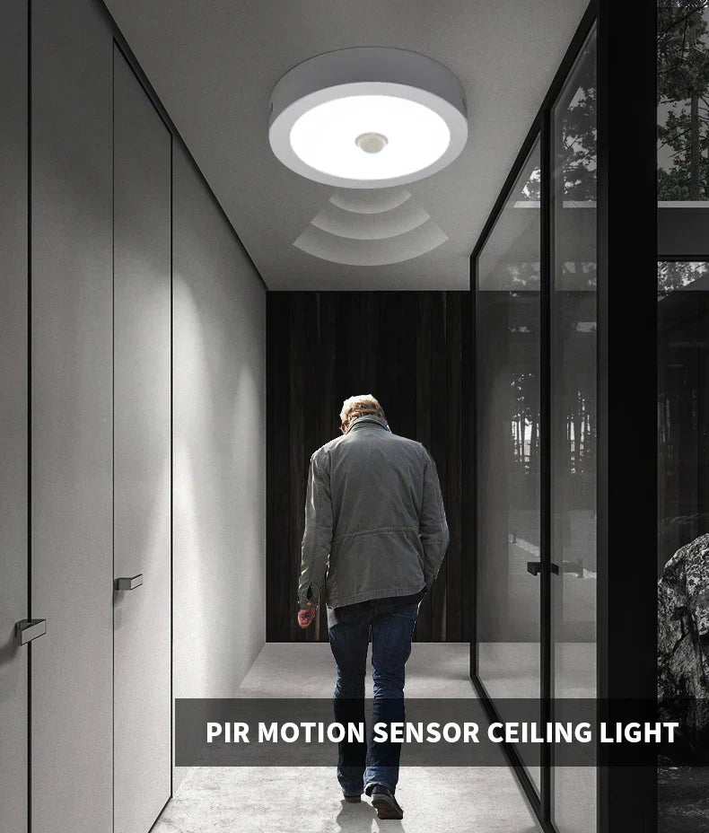 Motion Sensor LED Ceiling Lights - Aluminum Recessed Lighting