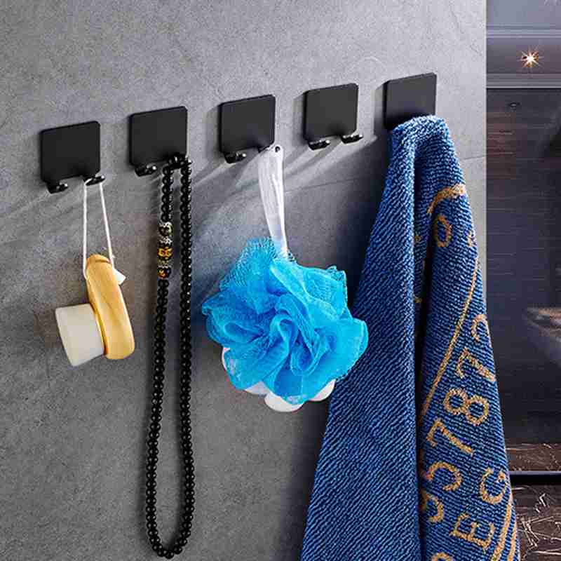 Wall Mounted No-Drill Razor Holder Hook for Bathroom Storage