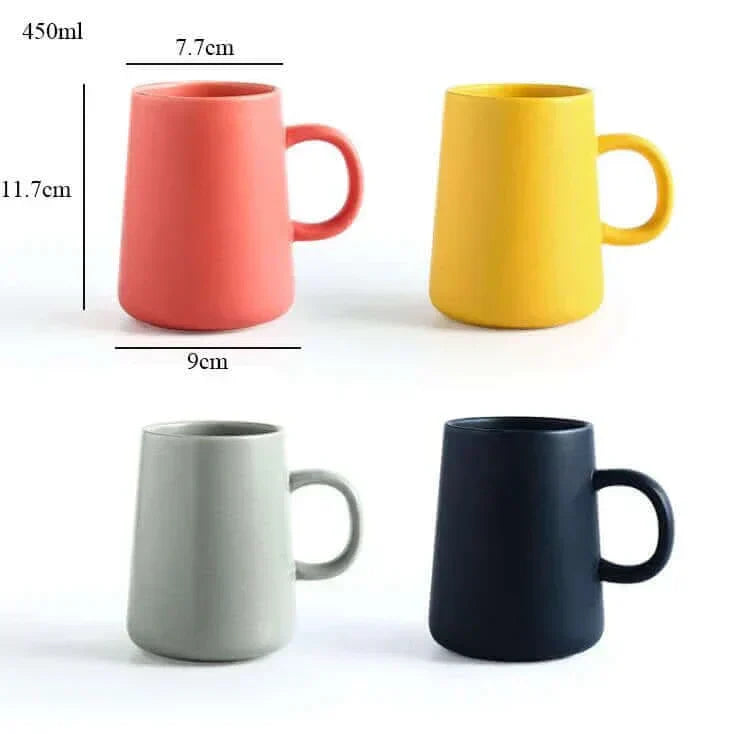 Extra-Large Stoneware Coffee Mug 15 oz in Brown or Gray