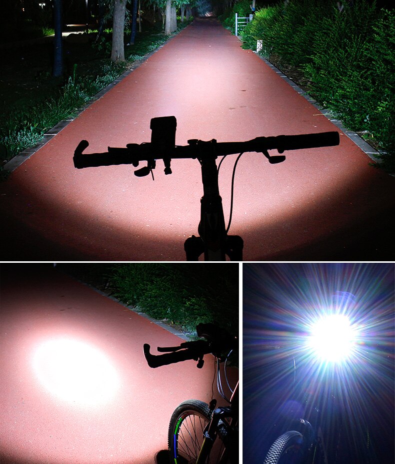 4-in-1 Bike Handlebar Gadget with Phone Holder, LED Light, Power Bank, and Horn