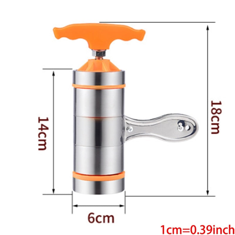 Manual Stainless Steel Pasta Maker for Fresh Noodles