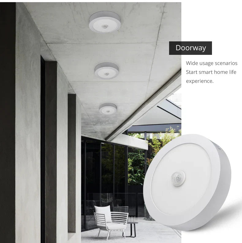 Motion Sensor LED Ceiling Lights - Aluminum Recessed Lighting