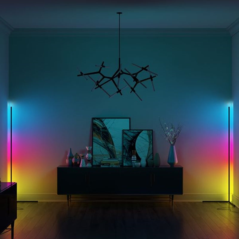 Modern Corner LED Floor Lamp with Energy-Efficient Soft Lighting